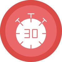 Half Time Glyph Multi Circle Icon vector