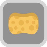 Sponge Flat Round Corner Icon vector