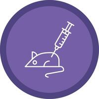 Animal Testing Line Multi Circle Icon vector