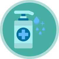 Hand Sanitizer Flat Multi Circle Icon vector