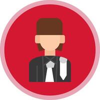 Lawyer Flat Multi Circle Icon vector