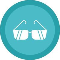 Sunglasses Glyph Multi Circle Icon vector