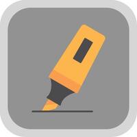 Highlighter Flat Round Corner Icon vector