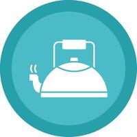 Kettle Glyph Multi Circle Icon vector