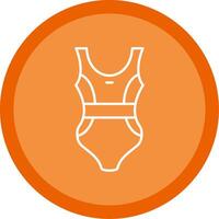 Swimsuit Line Multi Circle Icon vector