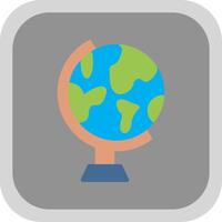 Geography Flat Round Corner Icon vector