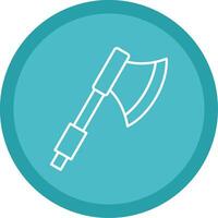 Axe Line Multi Circle Icon vector