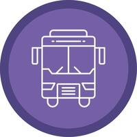 Bus Line Multi Circle Icon vector