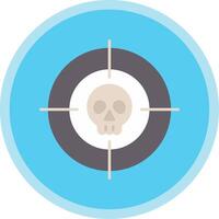 Targeted Flat Multi Circle Icon vector