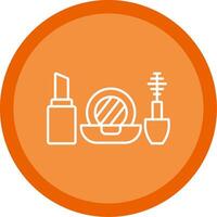 Cosmetic Line Multi Circle Icon vector