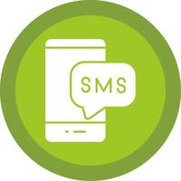 Sms Glyph Multi Circle Icon vector