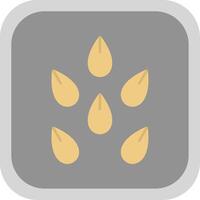 Seeds Flat Round Corner Icon vector