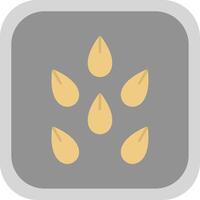 Seeds Flat Round Corner Icon vector