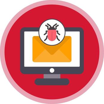 depurar plano multi circulo icono vector