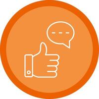 Good Feedback Line Multi Circle Icon vector