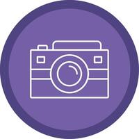 Camera Line Multi Circle Icon vector