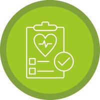 Health Check Line Multi Circle Icon vector