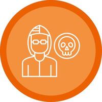 Robber Line Multi Circle Icon vector