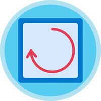 Rotate Flat Multi Circle Icon vector