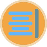 Horizontal Align Flat Multi Circle Icon vector