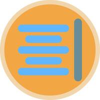 Horizontal Align Flat Multi Circle Icon vector