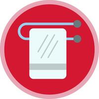 Towel Rack Flat Multi Circle Icon vector