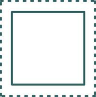 Marquee Line Gradient Round Corner Icon vector