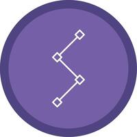 Path Line Multi Circle Icon vector