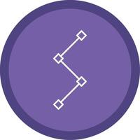 Path Line Multi Circle Icon vector