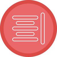Horizontal Align Line Multi Circle Icon vector