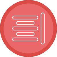 Horizontal Align Line Multi Circle Icon vector