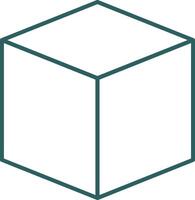 3D Design Line Gradient Round Corner Icon Line Gradient Round Corner Icon vector