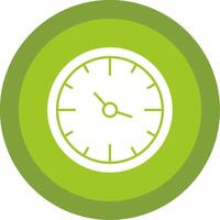 Clock Glyph Multi Circle Icon vector