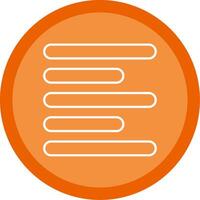 Horizontal Left Align Line Multi Circle Icon vector