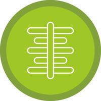 Center Align Line Multi Circle Icon vector