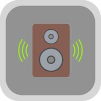 Speaker Flat Round Corner Icon vector