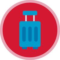 Luggage Flat Multi Circle Icon vector