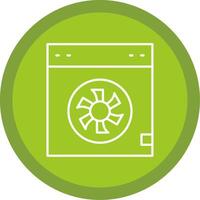 Cooler Line Multi Circle Icon vector