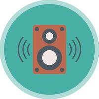 Speaker Flat Multi Circle Icon vector