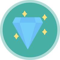 Diamond Flat Multi Circle Icon vector