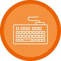 Keyword Line Multi Circle Icon vector