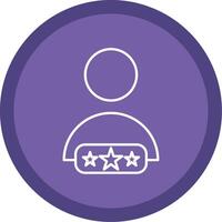 Customer Review Line Multi Circle Icon vector
