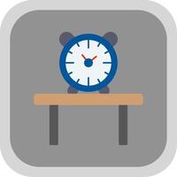 Table Watch Flat Round Corner Icon vector