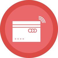 Contactless Glyph Multi Circle Icon vector