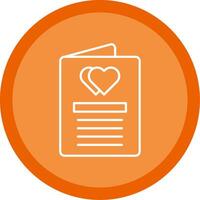 Wedding Invitation Line Multi Circle Icon vector