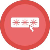 Pin Number Glyph Multi Circle Icon vector