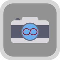 Infinity Flat Round Corner Icon vector