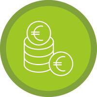 Euro Line Multi Circle Icon vector