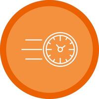 Fast Time Line Multi Circle Icon vector