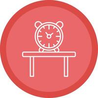 Table Watch Line Multi Circle Icon vector